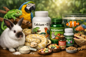 ایگزوٹک پالتو جانور کے لیے ضروری سپلیمنٹس اور وٹامنز