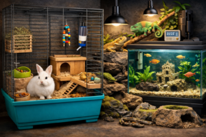 ایگزوٹک پالتو جانور کے لیے کیج اور ایکویریم کی تیاری