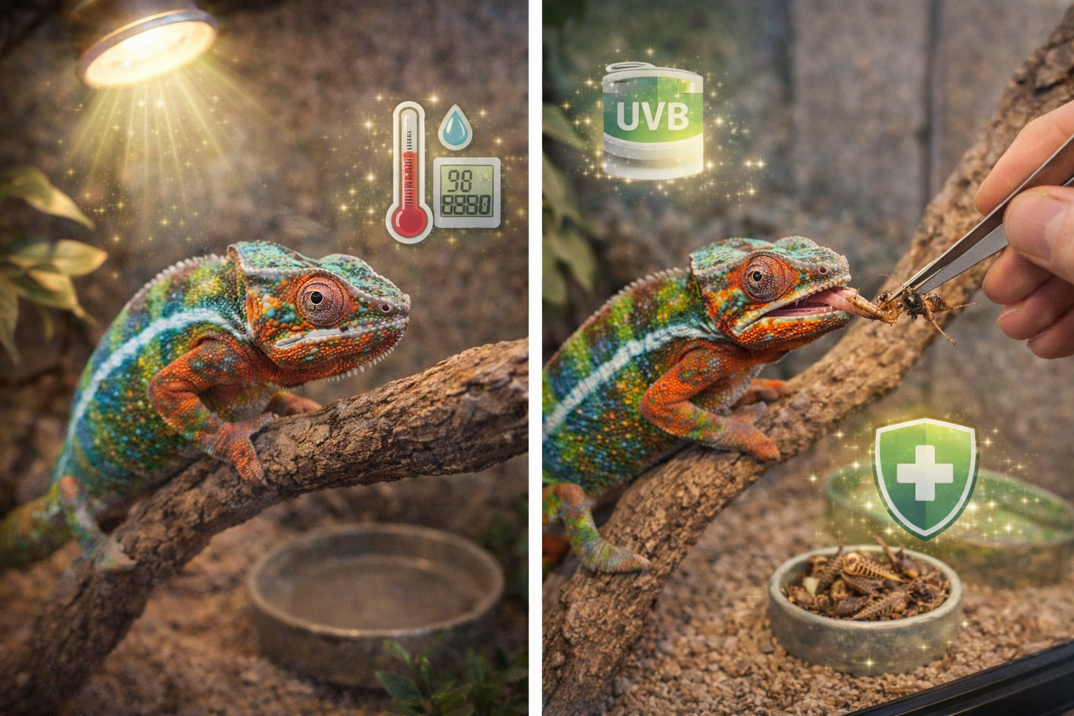 گرگٹ: ایگزوٹک پالتو جانور کے طور پر خصوصیات اور دیکھ بھال