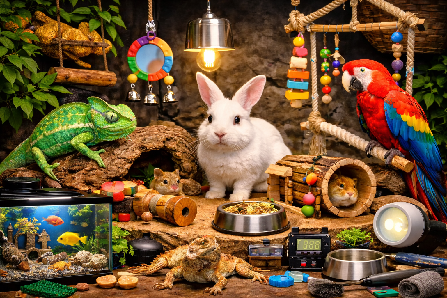 ایگزوٹک پالتو جانور کے لیے کھلونے اور ضروری لوازمات