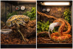 سانپ: ایگزوٹک پالتو جانور کی رہائش اور خوراک