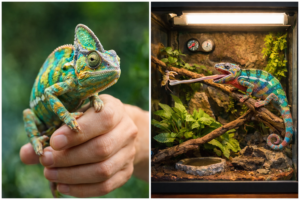 گرگٹ: ایگزوٹک پالتو جانور کے طور پر خصوصیات اور دیکھ بھال